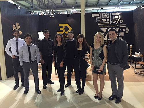 3D Design Program students and faculty in Milan, Italy