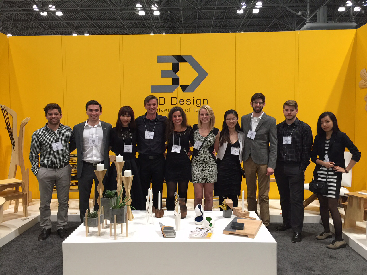 3D Design students and faculty at ICFF