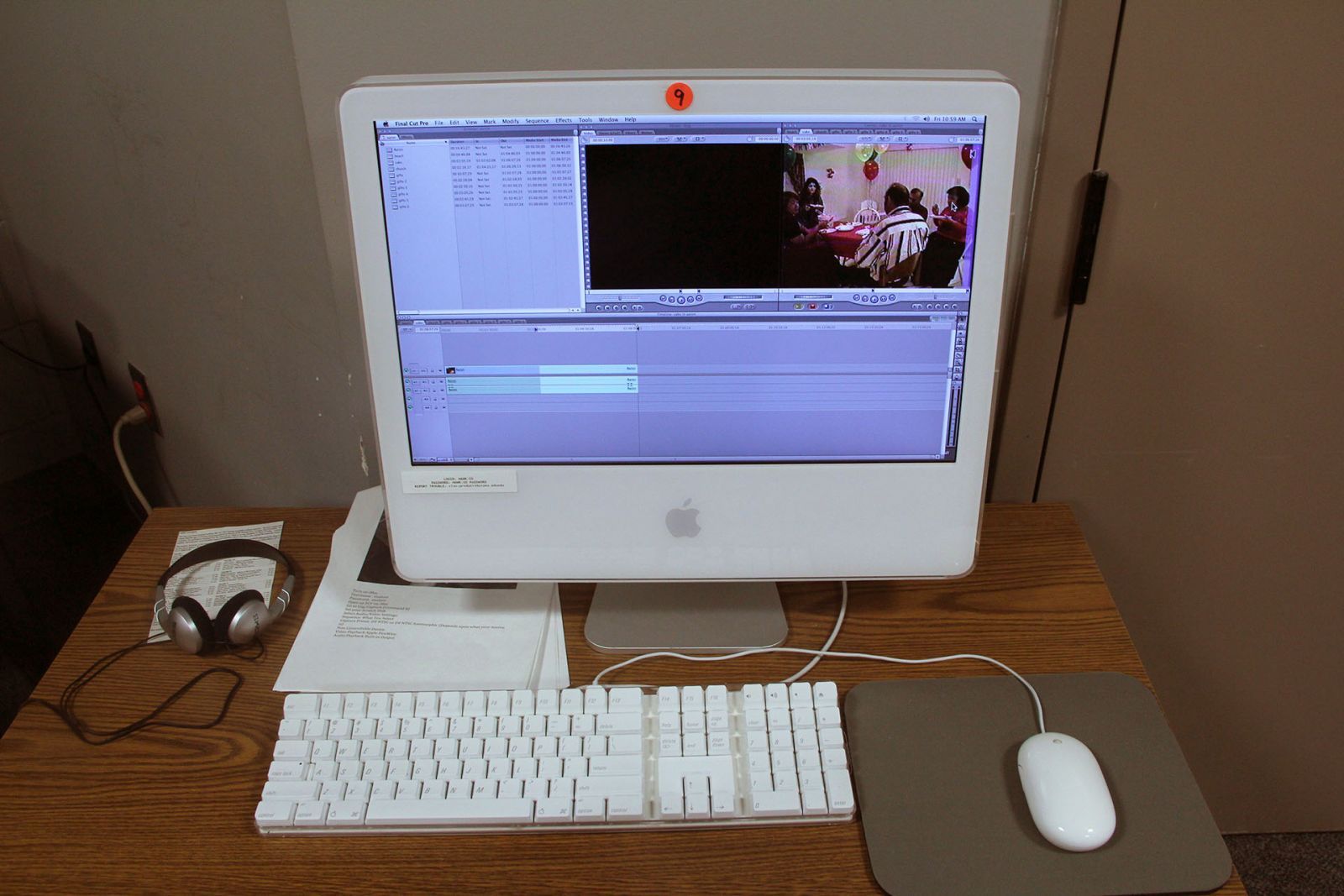iMac with Final Cut Pro 