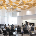 Students play together during Iowa Summer Music Camps, hosted by the UI School of Music.  