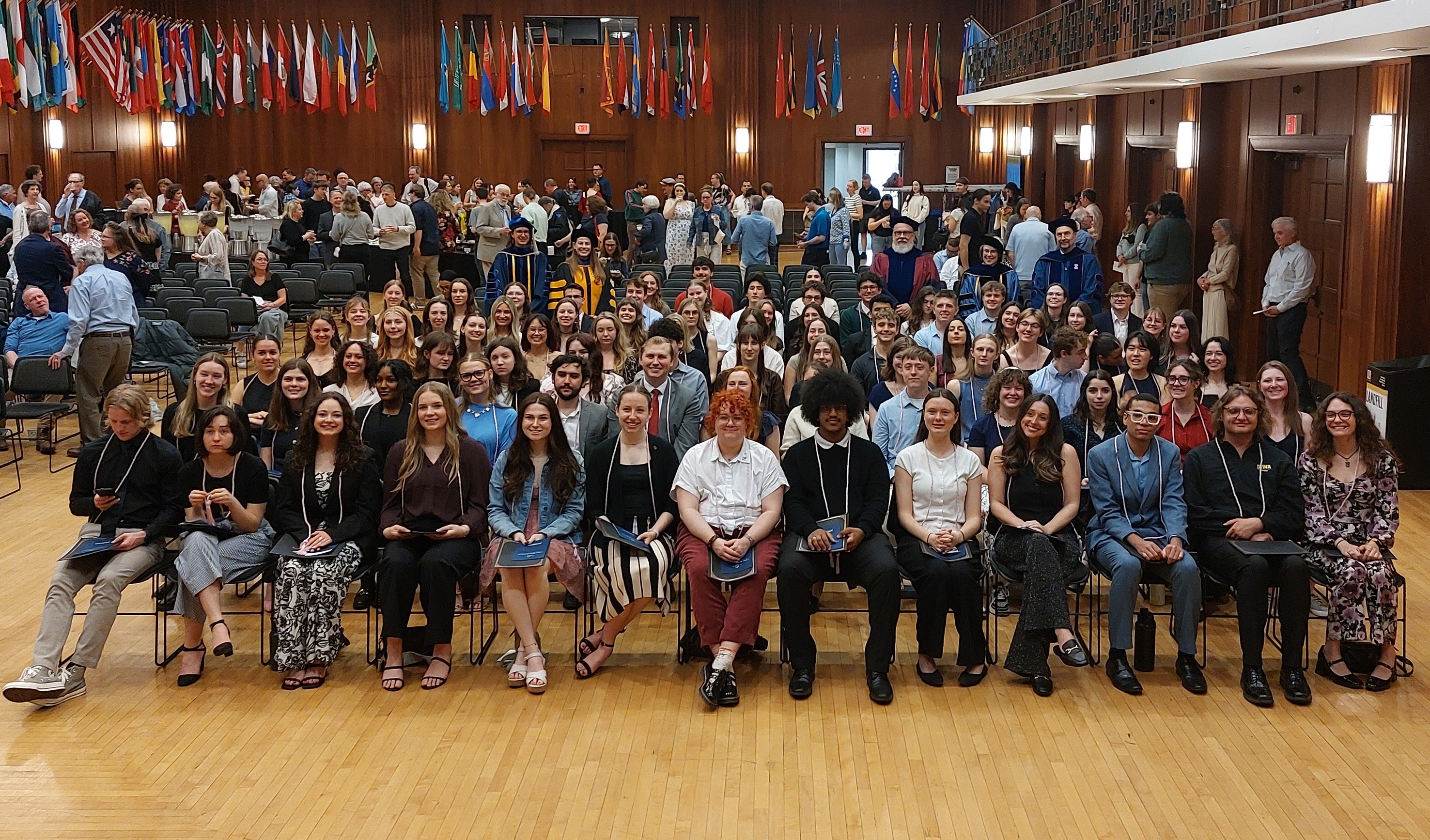Alpha of Iowa PBK members at the spring 2026 induction ceremony