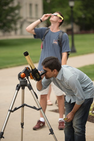 Guy with telescope