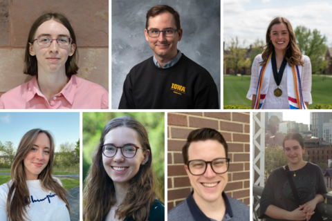 Portraits of seven CLAS graduate students
