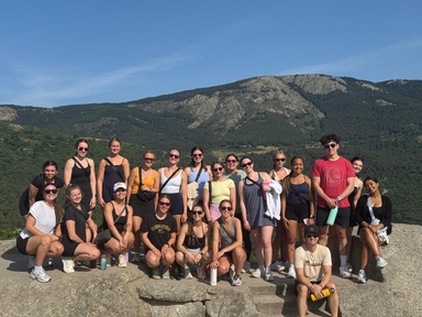 Lucas Carr led a course of 20 students in Spain, where they learned about the preventative side of health and wellness through cultural immersion.