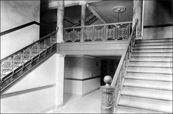Stairs inside of Schaeffer Hall