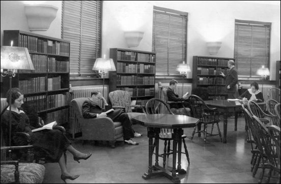 Students studying in Schaeffer Hall