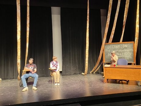 Students acting during the UI Department of Theatre’s Ten-Minute Play Festival 