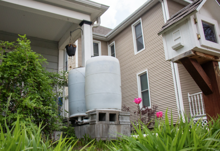 Rain barrels in the City of Dubuque