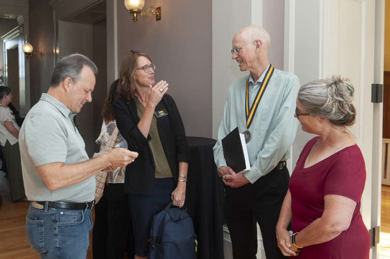 Faculty and staff celebrate at the annual faculty honors event