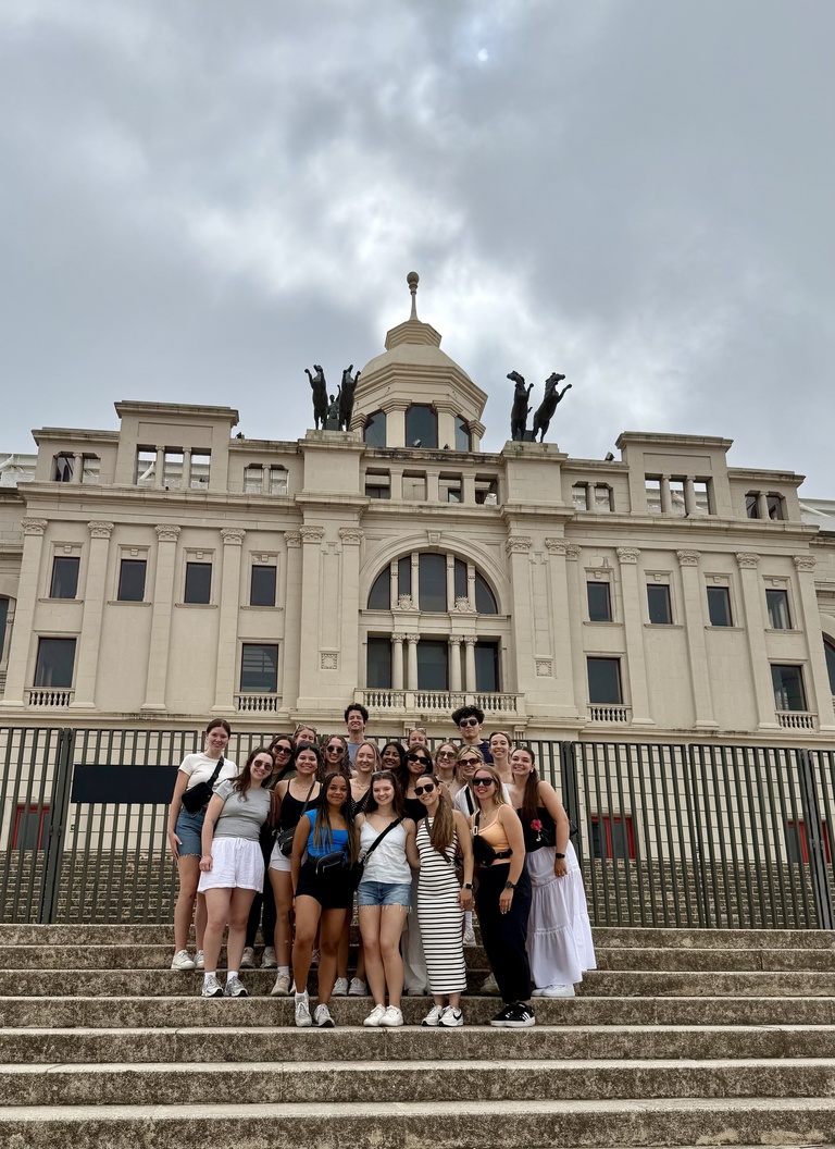 Lucas Carr led a course of 20 students in Spain, where they learned about the preventative side of health and wellness through cultural immersion.