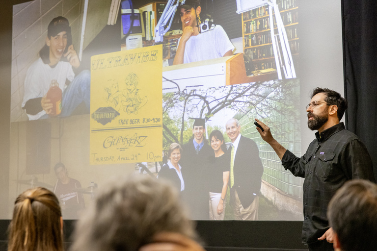 CLAS Alumni Fellow Eric Leiderman shares photos of himself at college at the University of Iowa