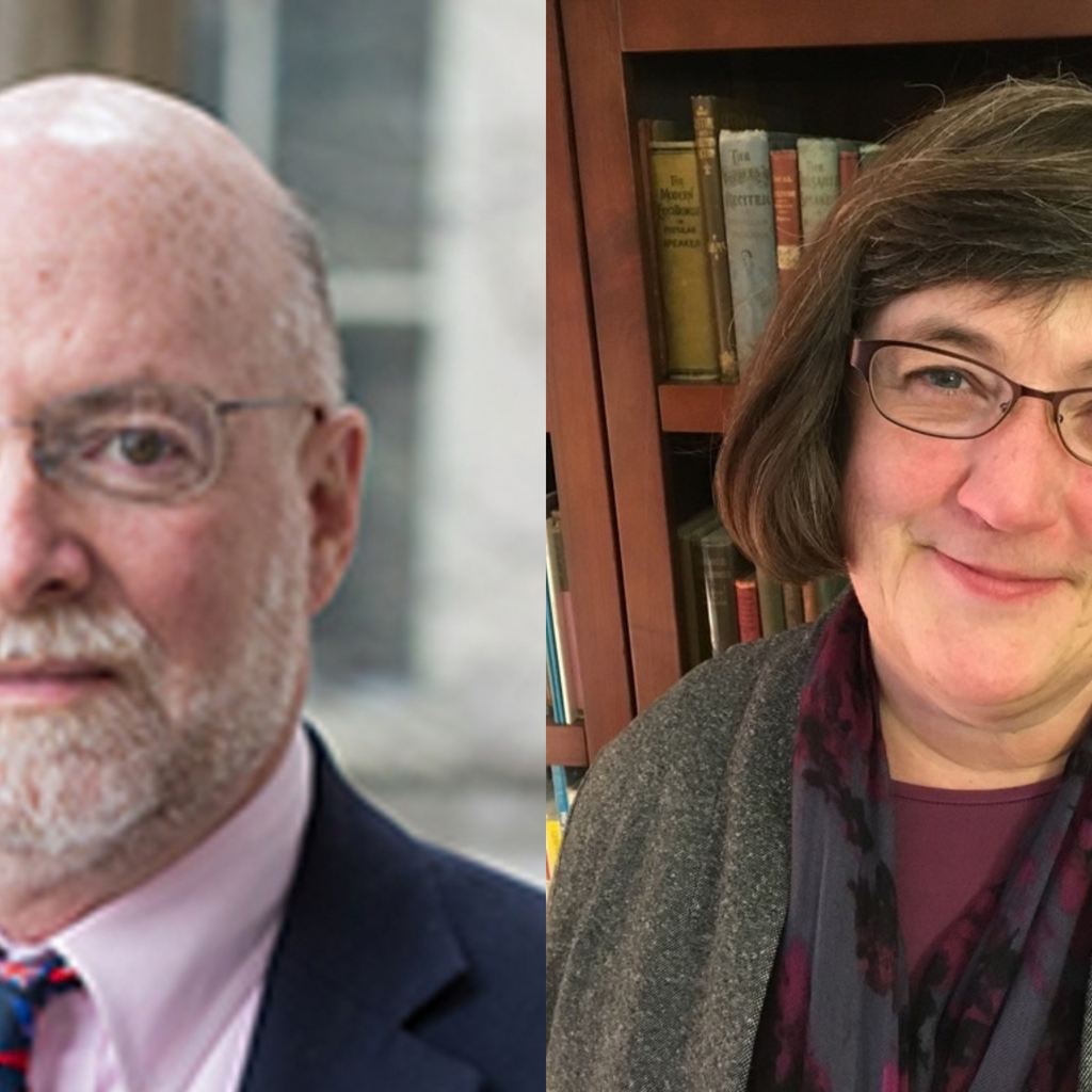 Image: Professors Ron McMullen and Marian Wilson Kimber