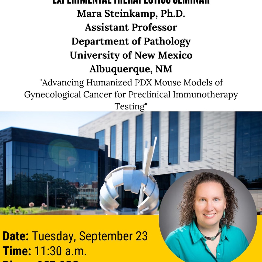 College of Pharmacy PSET Seminar Series: Mara Steinkamp, PhD promotional image