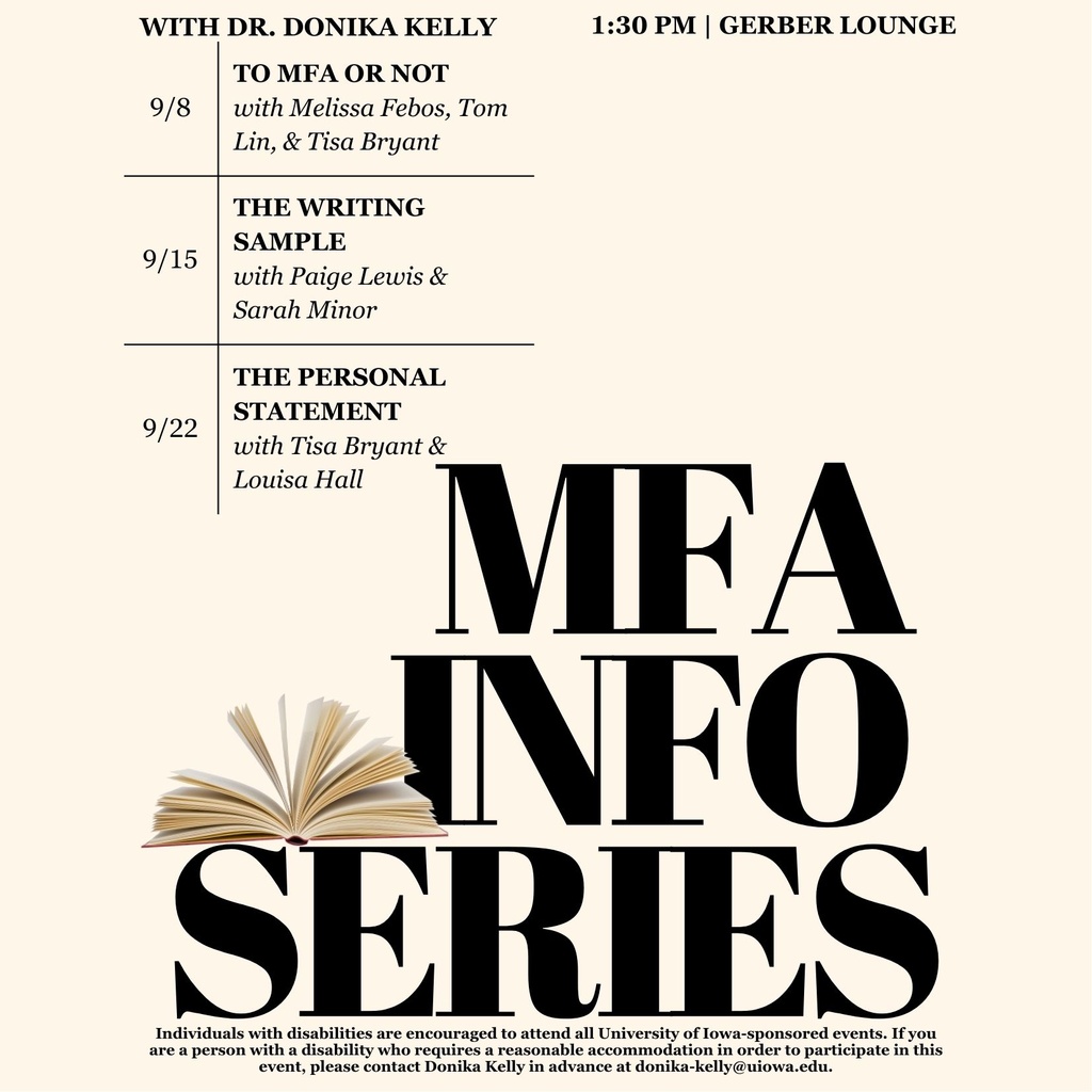 MFA Info Series: The Writing Sample promotional image