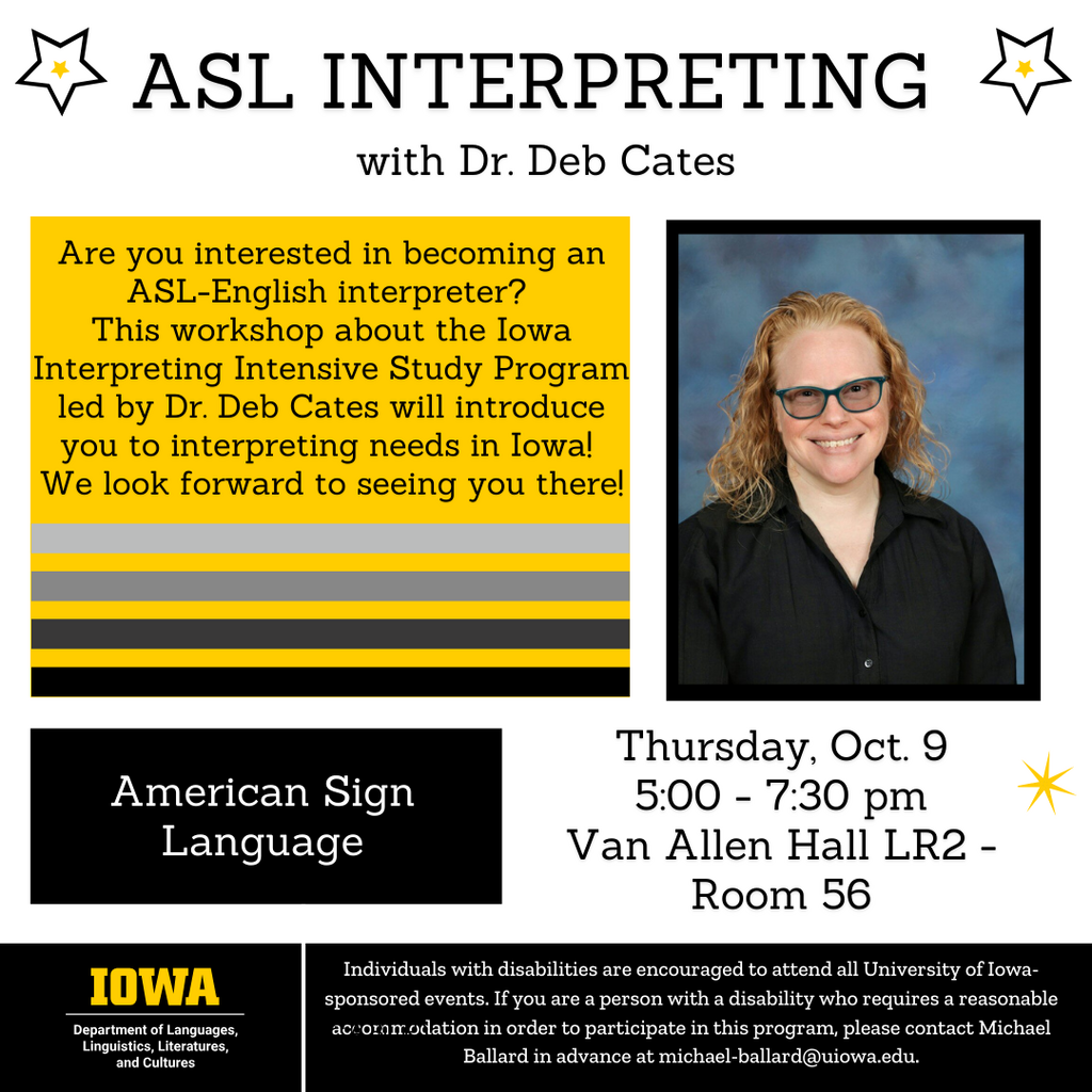 ASL Interpreting with Dr. Deb Cates promotional image