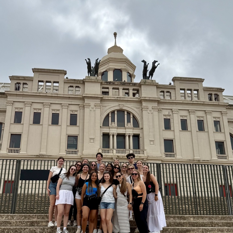 Lucas Carr led a course of 20 students in Spain, where they learned about the preventative side of health and wellness through cultural immersion.