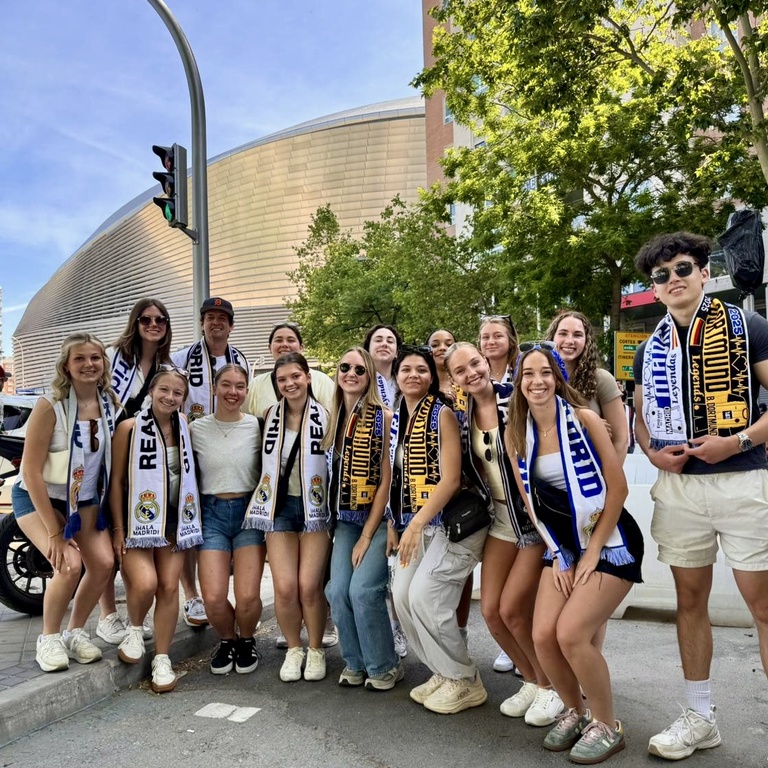 Lucas Carr led a course of 20 students in Spain, where they learned about the preventative side of health and wellness through cultural immersion.