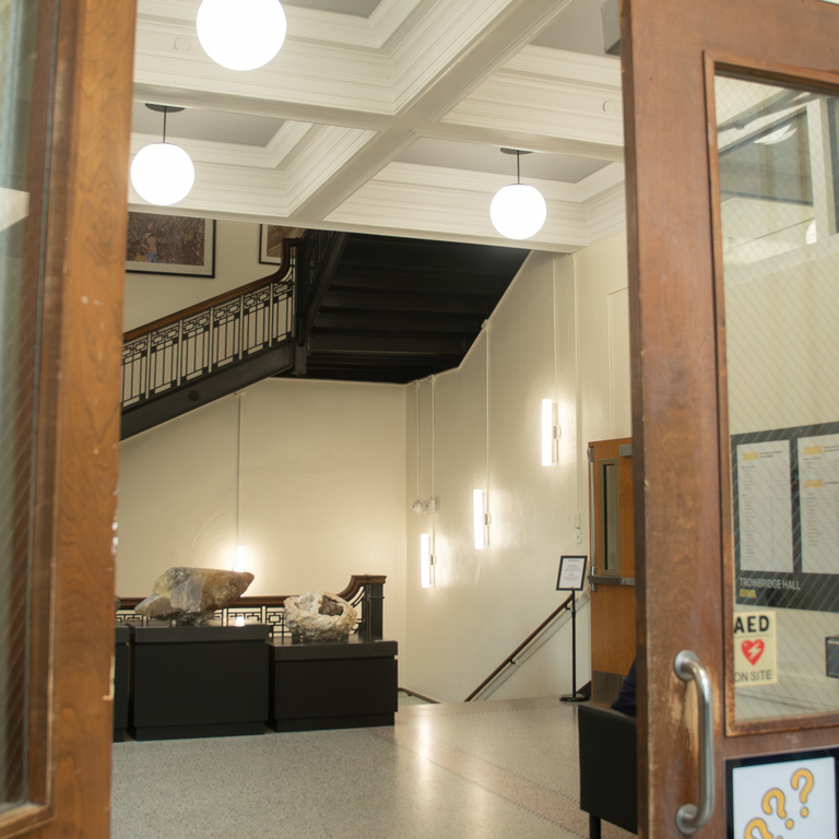 Image of entryway in Trowbridge Hall