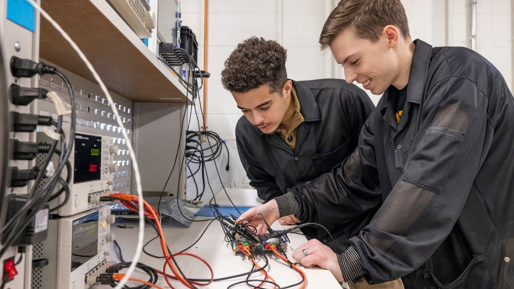 Students working on the TRACERS project 