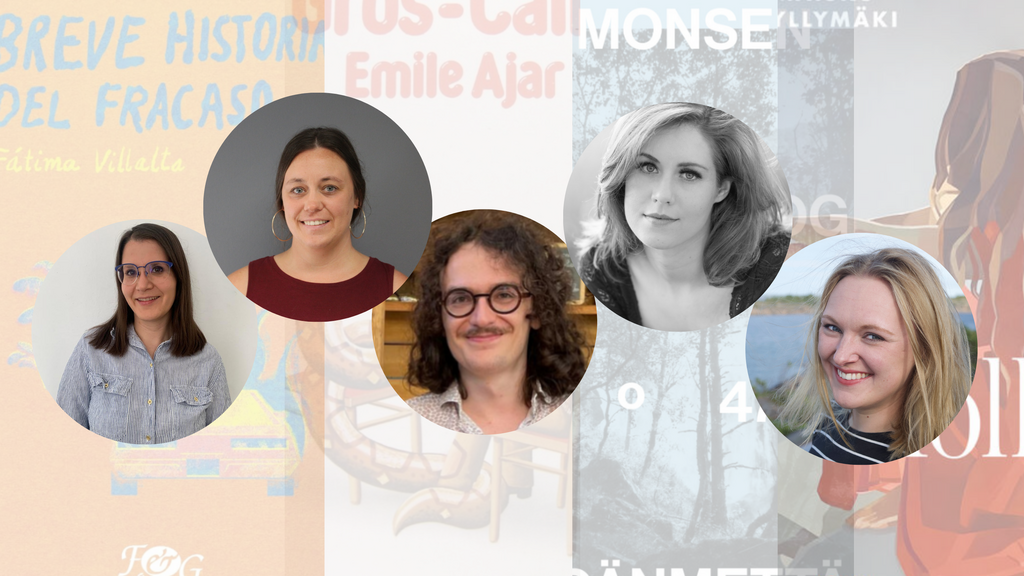 5 portraits of the award winners layered in collage