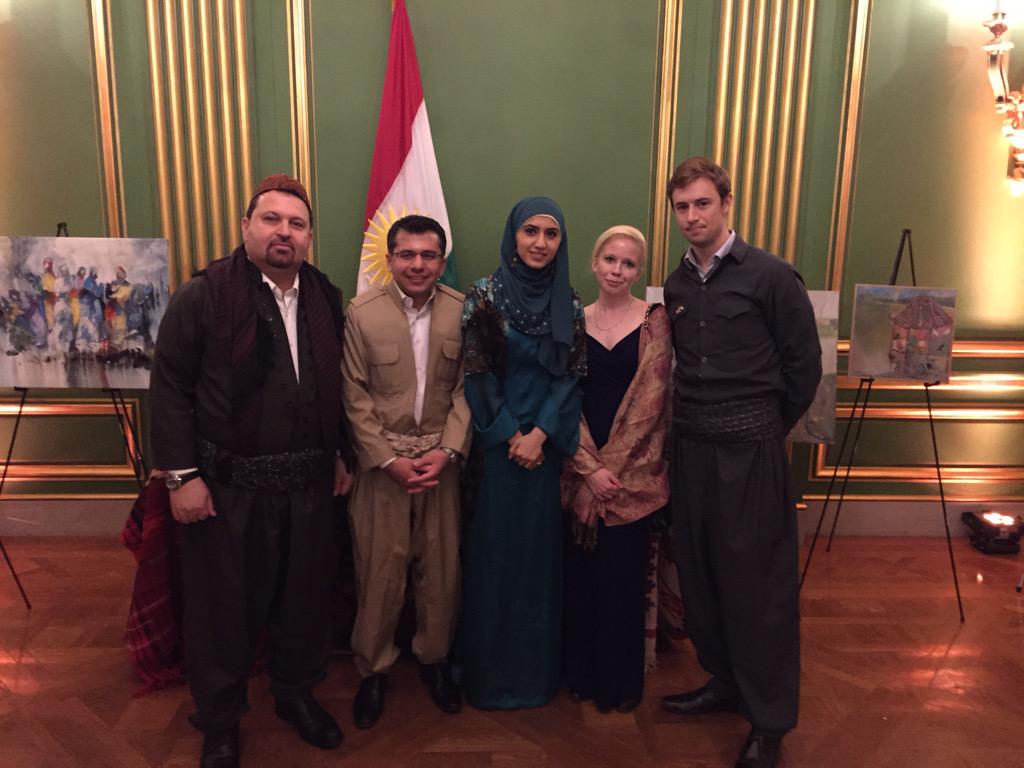 CLAS grad Rose Butchart, 2nd from right, with Kurdistan representatives