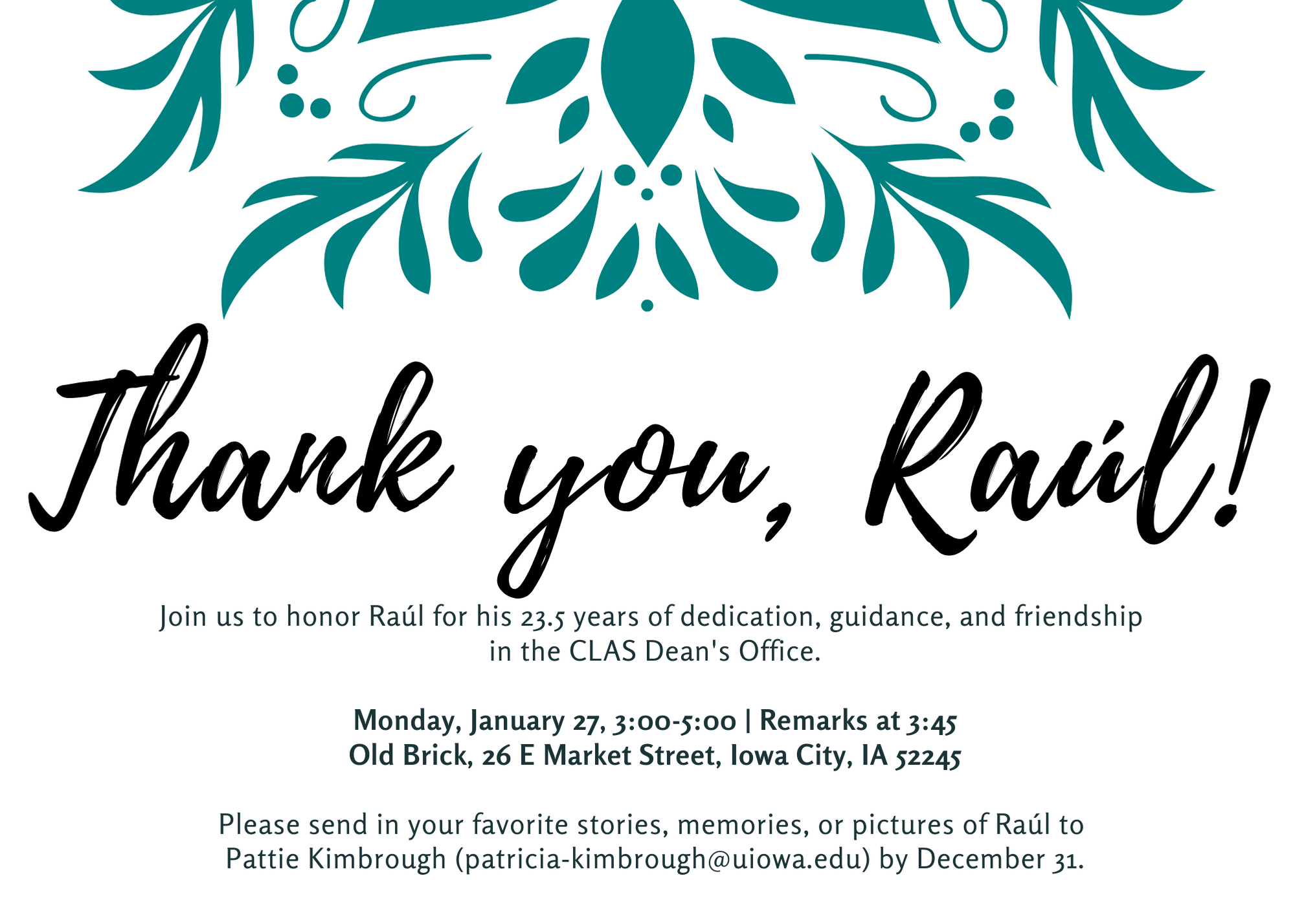 Thank you, Raúl!