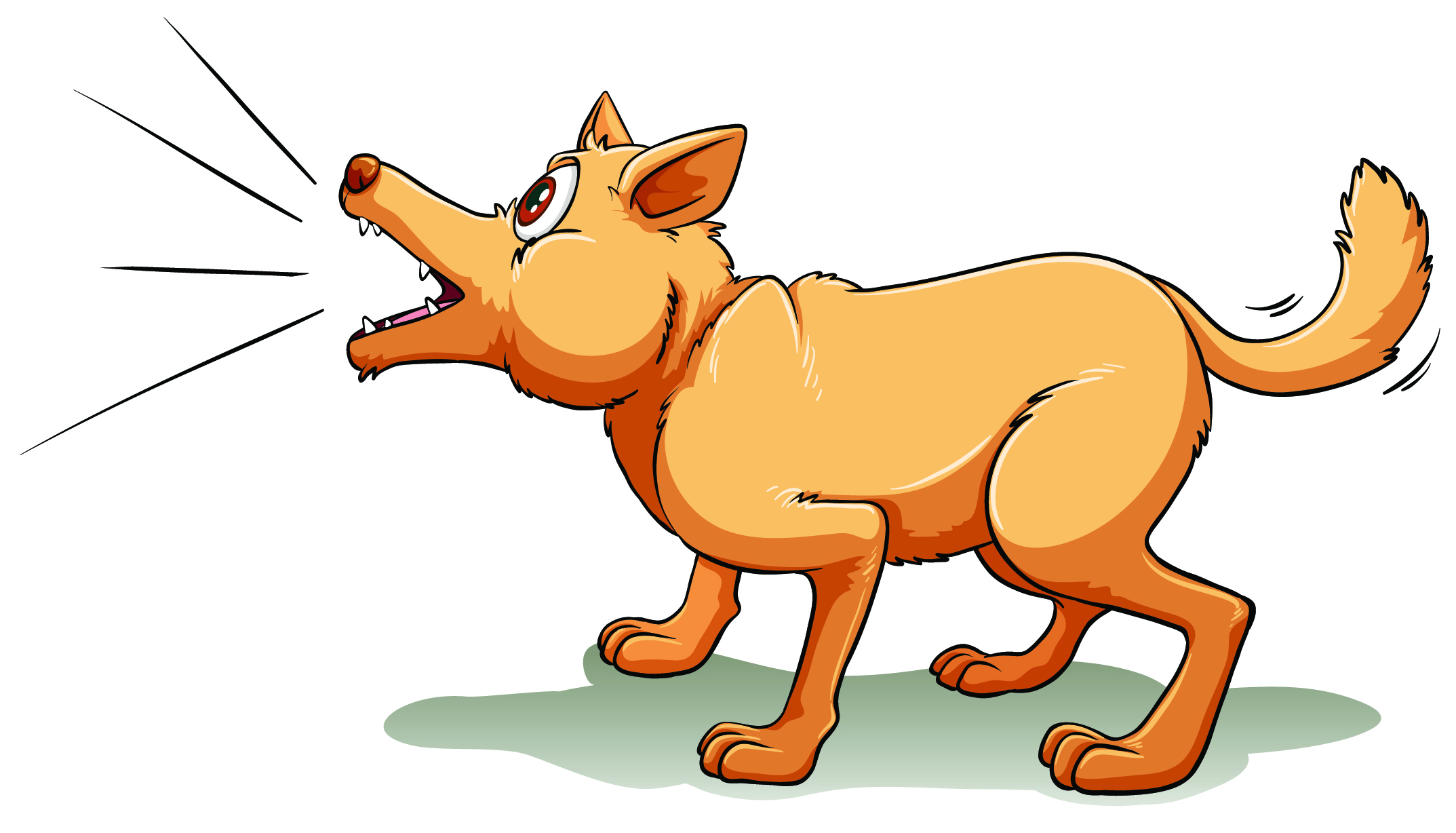 barking dog illustration