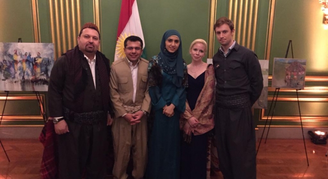 CLAS grad Rose Butchart, 2nd from right, with Kurdistan representatives
