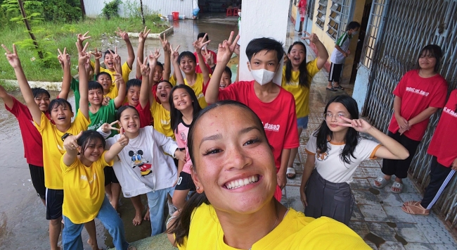 Hawkeye gymnast Adeline Kenlin spent three weeks in Vietnam teaching children biology and dance—and making lifelong connections.