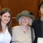 Robin Winter Odem with recipients of the Richard J. Odem Scholarship