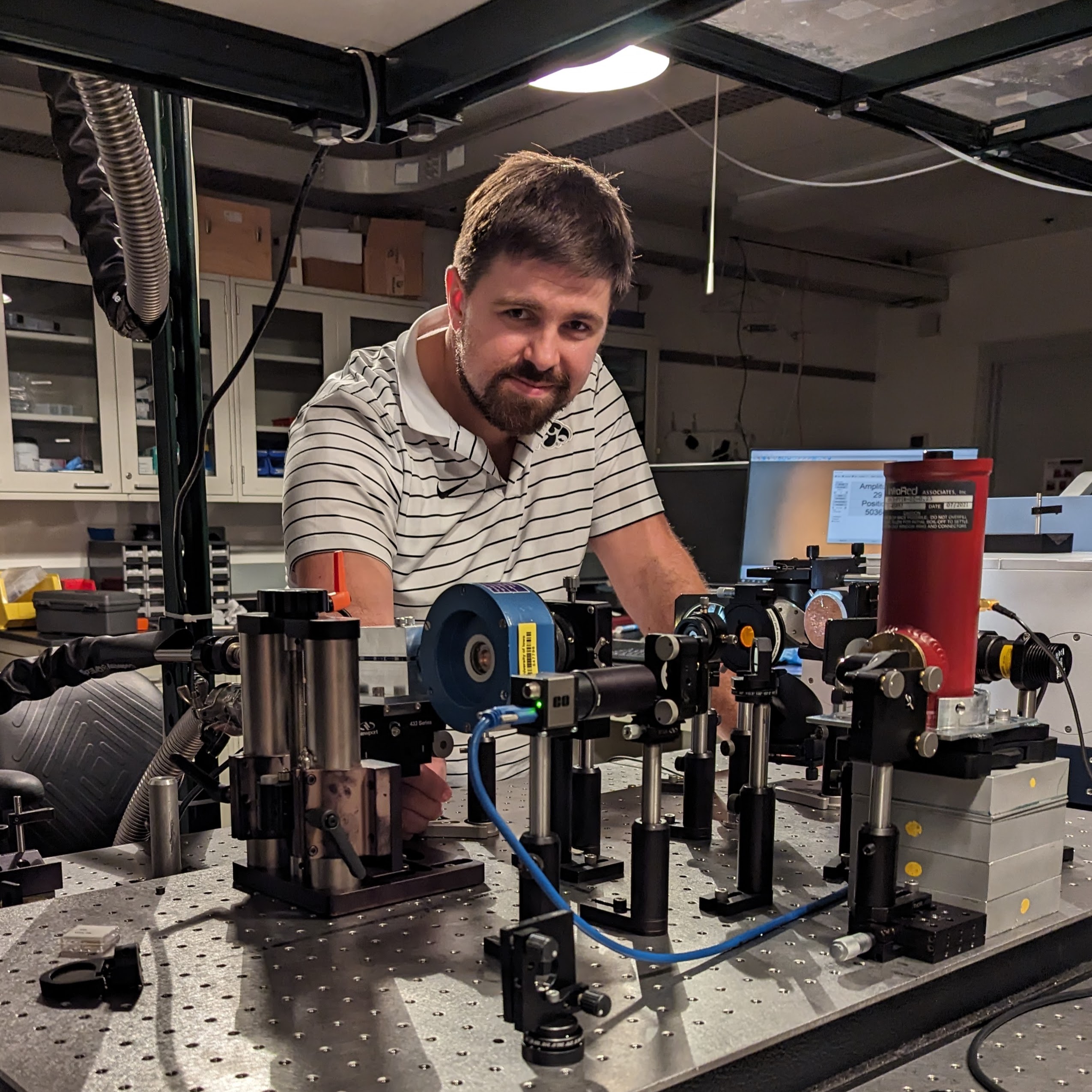 A photo of Tom Folland, an assistant professor in the Department of Physics and Astronomy in the College of Liberal Arts and Sciences.